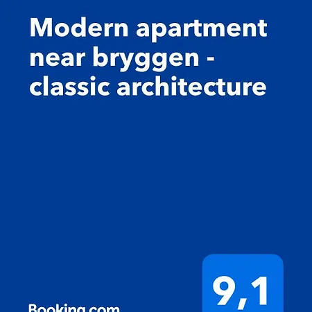 Modern Near Bryggen - Classic Architecture *